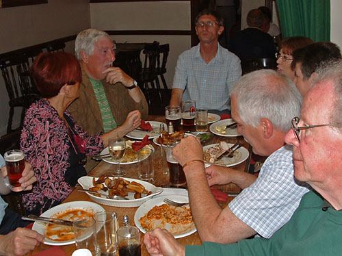 Members enjoying their meal
