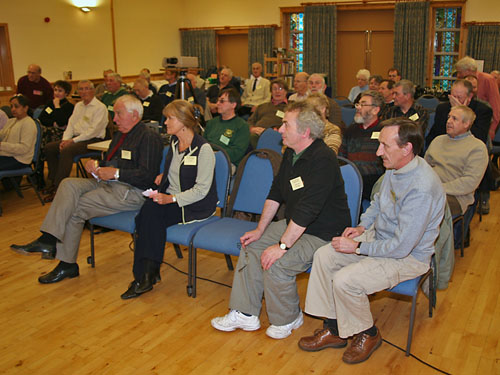 Members and guests enjoying a talk (2008)
